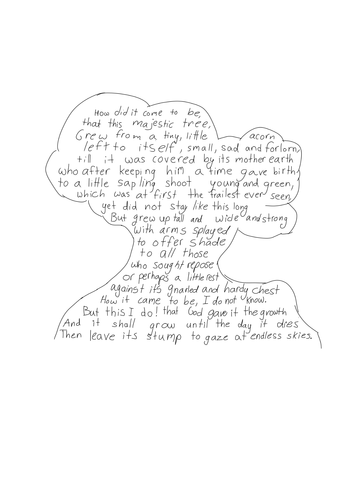 Pattern poem